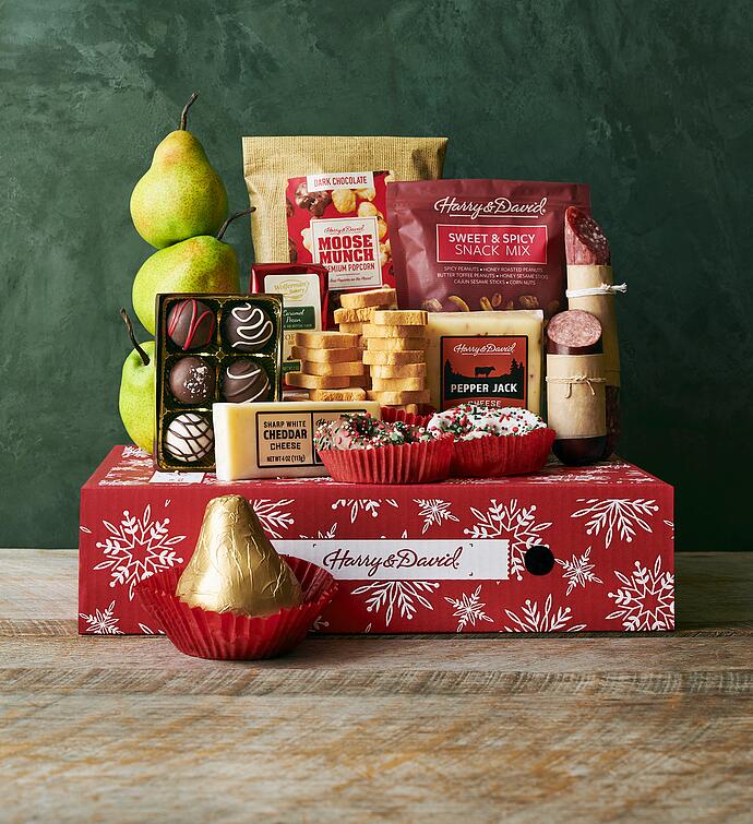 Classic Happy Holidays Gift Box